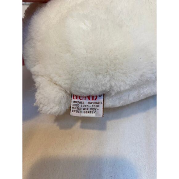 1980 Gund Snuffles White Polar Bear Plush Stuffed Brown Nose Small - Picture 6 of 9